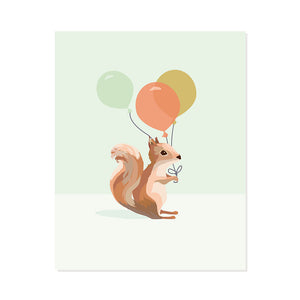 Squirrel Childrens Art Print