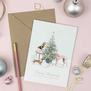 Festive Hound Christmas Cards