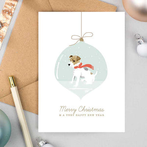 Jack Russell Bauble Christmas Cards