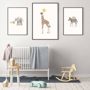Set of 3 Safari Animal Prints