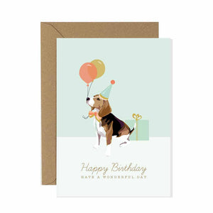 Beagle Birthday Card