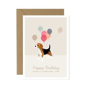 Beagle Birthday Card