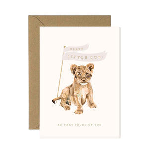 Brave Little Cub Card