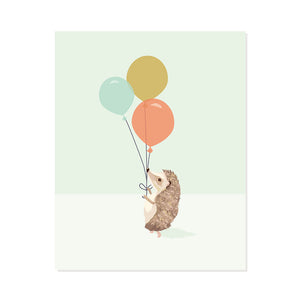 Hedgehog Childrens Art Print