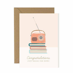 Congratulations Just Heard the News Card