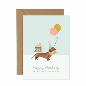 Dachshund Birthday Card