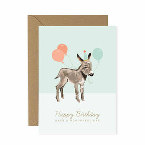 Donkey Birthday Card