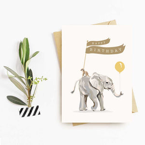 Elephant Birthday Card