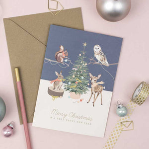 Festive Woodland Animals Christmas Cards