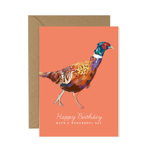 Pheasant Birthday Card