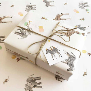 Safari Animals Wrapping Paper