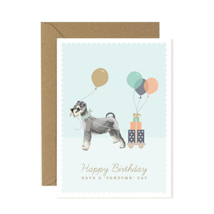 Schnauzer Birthday Card