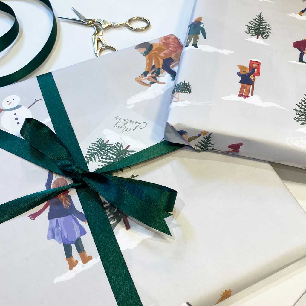 Snowy Day - Wholesale Pack of 25 sheets & 25 Tags