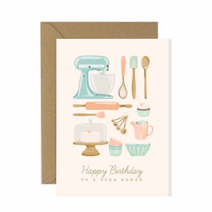 Star Baker Birthday Card
