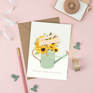 Sunflowers Thank You Card