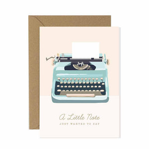 Typewriter Greeting Card