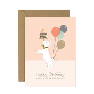 West Highland Terrier Birthday Card