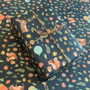 Woodland Animals Wrapping Paper